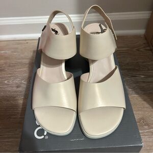 New women’s ECCO Shape Block Sandal 65 Vanilla Metallic 7-7.5